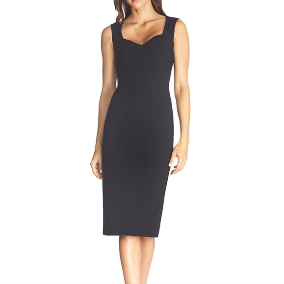 Dress The Population Elle Chic Form Fitting Sheath Dress - Picture 1 of 8